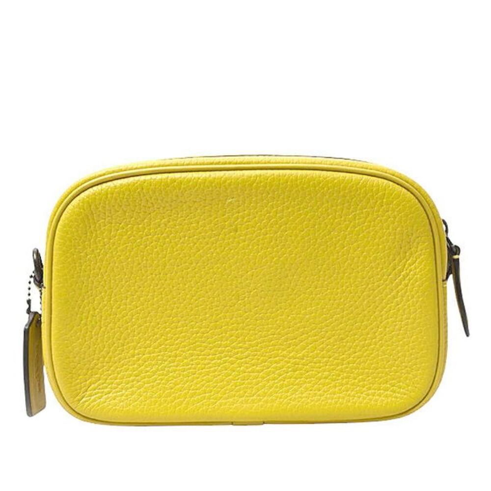 Pre Loved coach Crossbody Bag Leather Women yellow | yellow Crossbody Bags - Picture 2 of 8